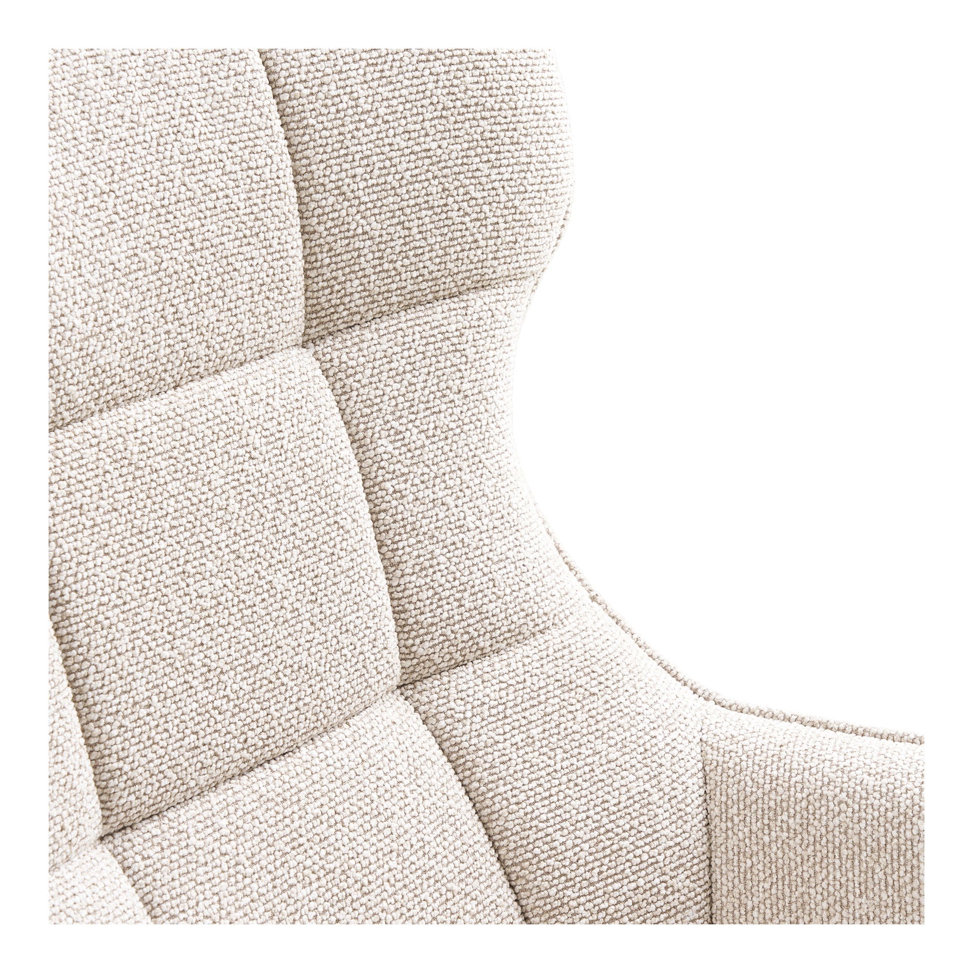 Turin – Loungesessel mit Drehfunktion, Stoffbezug, natur, 76 × 86 × 100 cm